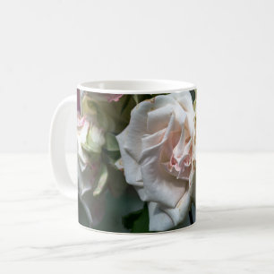 Tasse à café - Photographie de roses blanches en f