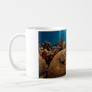 Tasse à café Pieuvre camouflée et corail