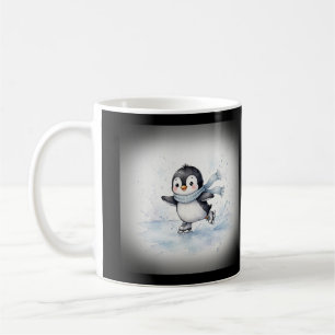 Tasse à café Pingouin de patinage sur glace
