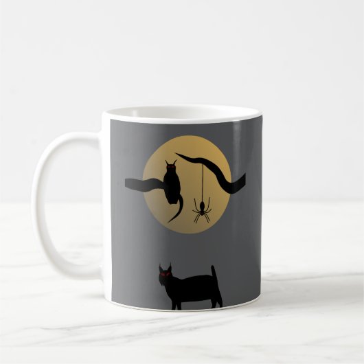Tasse à café pleine lune hantée (Gauche)