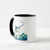 Tasse à café Poisson-Épée Sauteur Mignon (Devant gauche)