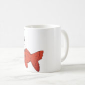 Tasse à café Poisson Rouge Mignon avec Écouteurs (Devant droit)