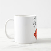 Tasse à café Poisson Rouge Mignon avec Écouteurs (Gauche)