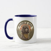 Tasse à café Poodle Dad | Cadeau pour papa de chie (Gauche)