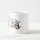 Tasse à café pour amateur de chats mignons (Devant gauche)