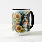Tasse à café pour amateur de chien Border Collie f (Devant droit)