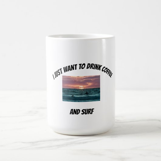 Tasse à café pour amateur de surf (Centre)