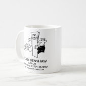Tasse à café pour auteur ou écrivain (Devant gauche)