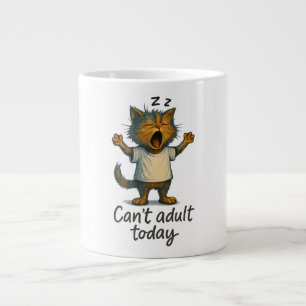 Tasse à café pour chat - Ne peut pas être adulte a
