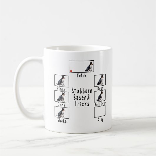 Tasse à café pour chien avec des tours têtus de Ba (Gauche)