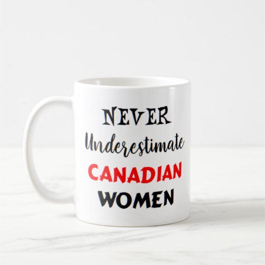 tasse à café pour femmes canadiennes (Gauche)