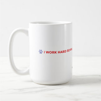 Tasse à café pour maman de chien – Je travaille du