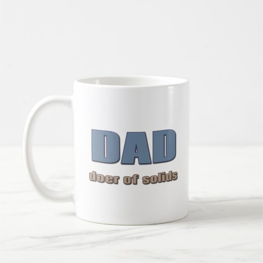 TASSE À CAFE POUR PAPA : Faiseur de Solides (Gauche)