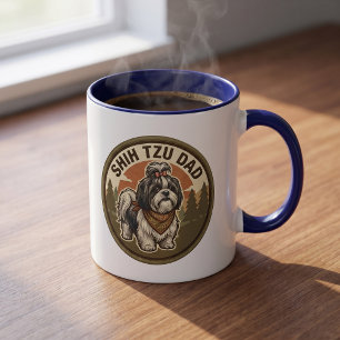 Tasse à café pour papa Shih Tzu Cadeau pour papa