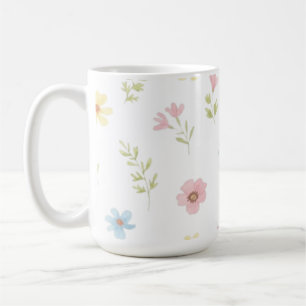 Tasse à café Prairie de Fleurs Sauvages Pastel - E