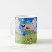 Tasse à café Prairie Papillon – Douce Floraison de (Devant gauche)