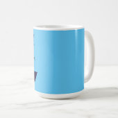 Tasse à café professionnelle de croisière bleue (Devant droit)