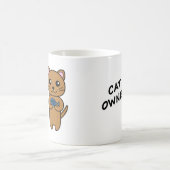 Tasse à café PROPRIÉTAIRE DE CHAT (Centre)