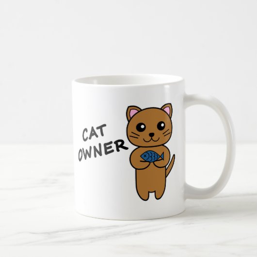 Tasse à café PROPRIÉTAIRE DE CHAT (Droite)