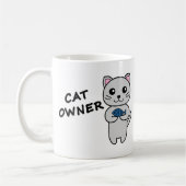 Tasse à café PROPRIÉTAIRE DE CHAT (Gauche)