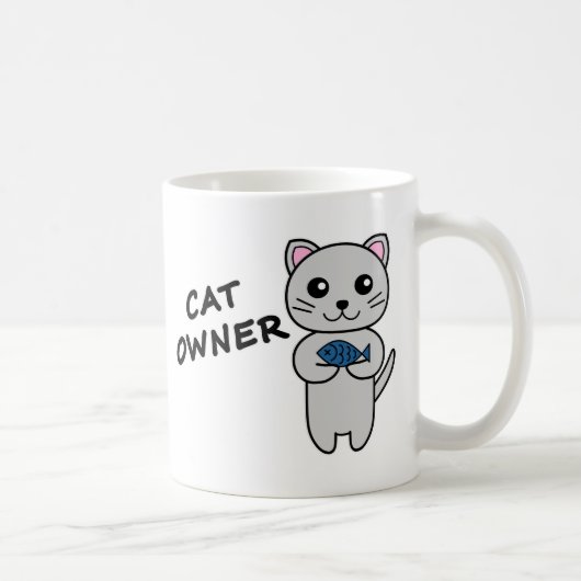 Tasse à café PROPRIÉTAIRE DE CHAT (Droite)