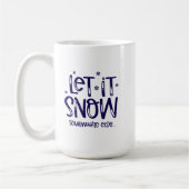 Tasse à café Qu'il neige (Gauche)