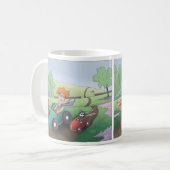 Tasse à café Rallye routier de la dame aux chats (Devant gauche)
