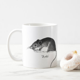 tasse à café rat vintage