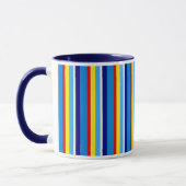 Tasse à café rayée rétro (Gauche)