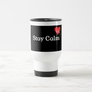 Tasse à café « Restez calme » et gobelet – Drôle e