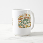Tasse à café Rétro Boho Surstimulée mais Reconnais (Devant droit)
