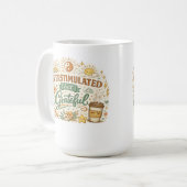 Tasse à café Rétro Boho Surstimulée mais Reconnais (Devant gauche)