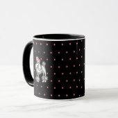 Tasse à café rétro caniche (Devant gauche)