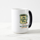 Tasse à café rétro humour design (Devant droit)
