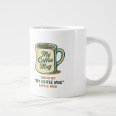 Tasse à café rétro humour design (Droite)