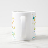 Tasse à café rétro mi-siècle Atomique avec éclat (Dos)