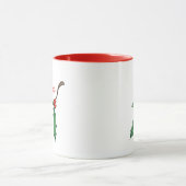 Tasse à café rétro Noël houx  (Centre)