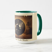 Tasse à café Rétro Vinyle Guitare (Devant droit)