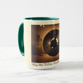 Tasse à café Rétro Vinyle Guitare (Devant gauche)