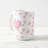 Tasse à café Rêves de ruban rose (Devant gauche)