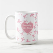 Tasse à café Rêves de ruban rose (Gauche)