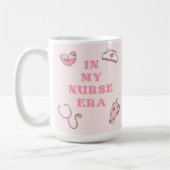 Tasse à café rose de mon époque d'infirmière (Gauche)