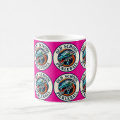 Tasse à café rose DragonX Pickleball (Devant droit)