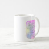 Tasse à café rose et or Prière de sérénité (Devant droit)