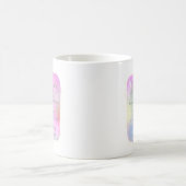 Tasse à café rose et or Prière de sérénité (Centre)