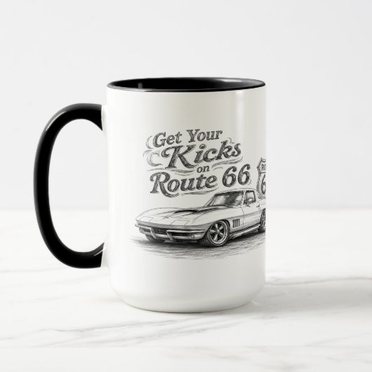 Tasse à café Route 66 Classique (Gauche)
