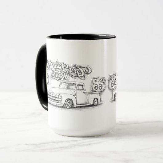 Tasse à café Route 66 Classique (Devant gauche)