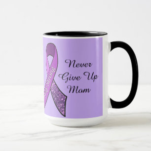 Tasse à café Ruban de sensibilisation violet pour