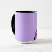 Tasse à café Ruban de sensibilisation violet pour  (Devant gauche)