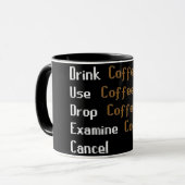 Tasse à café Runescape – Cadeau pour joueur, thé e (Devant gauche)